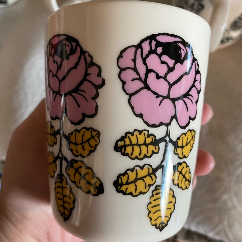 Marimekko Vihkiruusu mug / wedding rose pink - Picture 4 of 5
